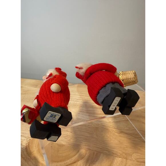 Pair of Ljungstroms Of Sweden Tomte Wooden Figures Christmas Holiday JL - Picture 10 of 13